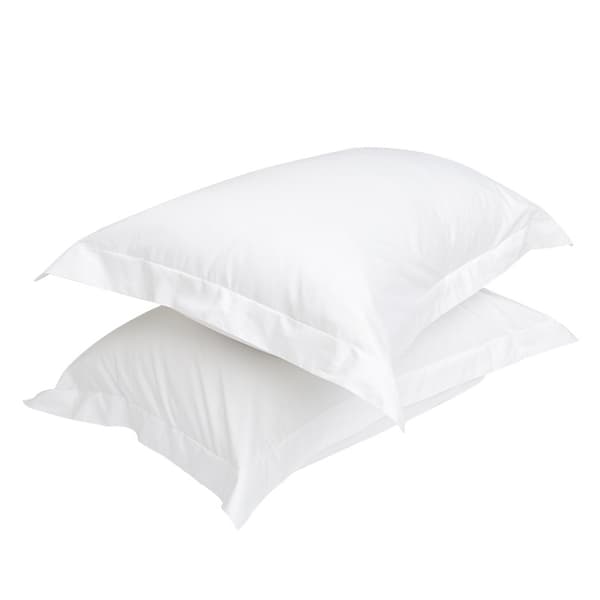 2-pack Krypterad Tjock Kuddfodral Ren Vit 48x74cm