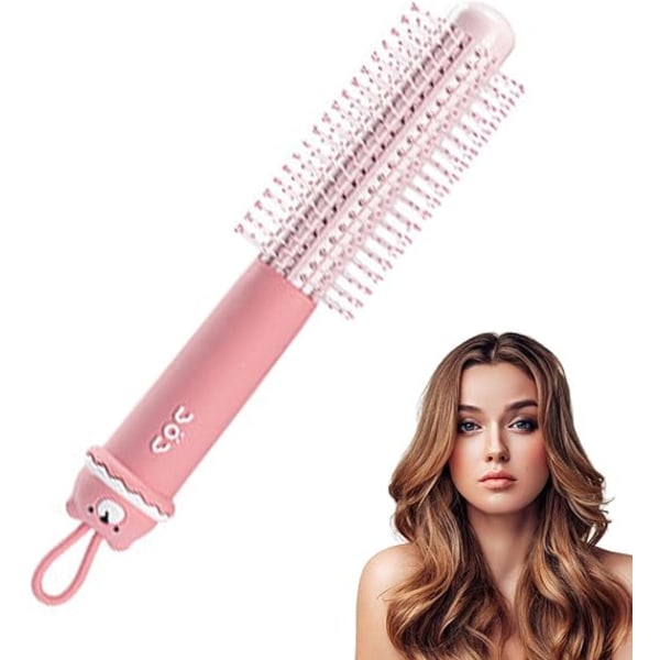 Pink Curling Comb - Söpö hiuskampa - Antistaattinen hierontaharja