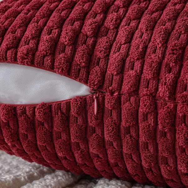 Julepynt Dekorativ Cordfløyel Putetrekk Kvadratisk Sofa Puter Supermyk Moderne Hjem Putetrekk for Stue