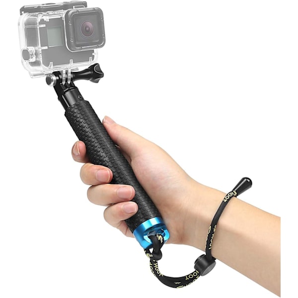 19\" Teleskopisk Monopod i Aluminium (Blå, Slumpmässig Repfärg) för GoPro Hero 10/9/8/7/6/5/4/3+/3/Hero(2018)/Fusion Cros B