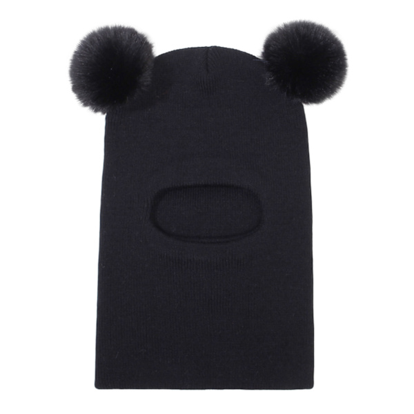 Pikkulapselle talvipipo ja huivi - Musta Black