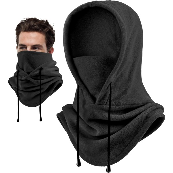 Musta Balaclava-hattu Balaclava-hiihtomaskit Fleece Monitoiminen