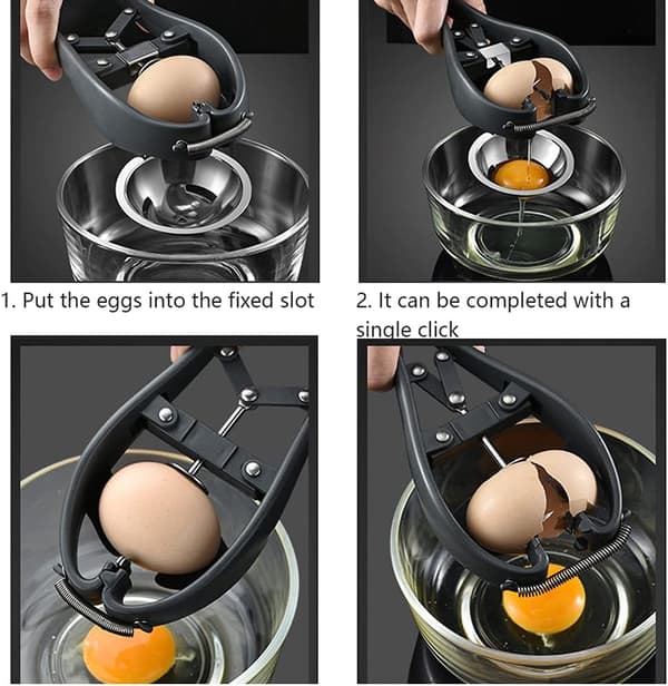 Eggeskiller i rustfritt stål - Eggeskiller - Eggeskallåpner