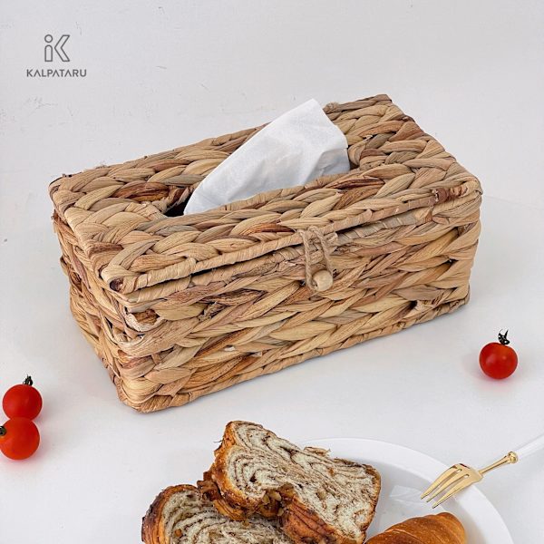 Vesirokko-suorakulmainen nenäliinapaketin kansi, suorakulmio, ruskea (pituus 26 cm