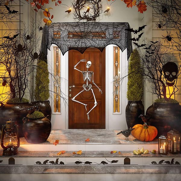 (18 x 96 tommer) Halloween Edderkoppespind Pejs Dekoration, Edderkoppespind Ta