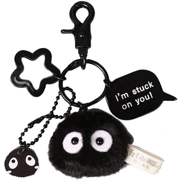 Støvklud Kanin Soot Sprite Blød Nøglering (Stil A)