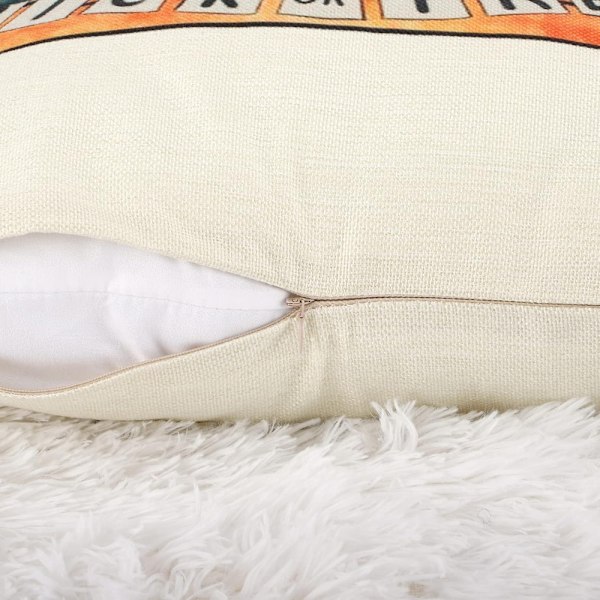 4 stk Halloween gresskar dekorative putetrekk (45*45cm) for stue, soverom, seng, sofa, kafé, C