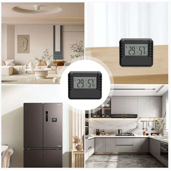 2-pack Termometer Hygrometer - Hygrometrar, Inomhus Termometrar, Hög Precision, Digitala Termometrar för Inomhus, Vardagsrum, Babyrum