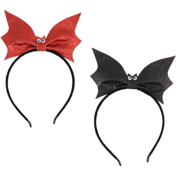2 delar Halloween Bat Pannband Devil Bat Hårband Head Wear Ha