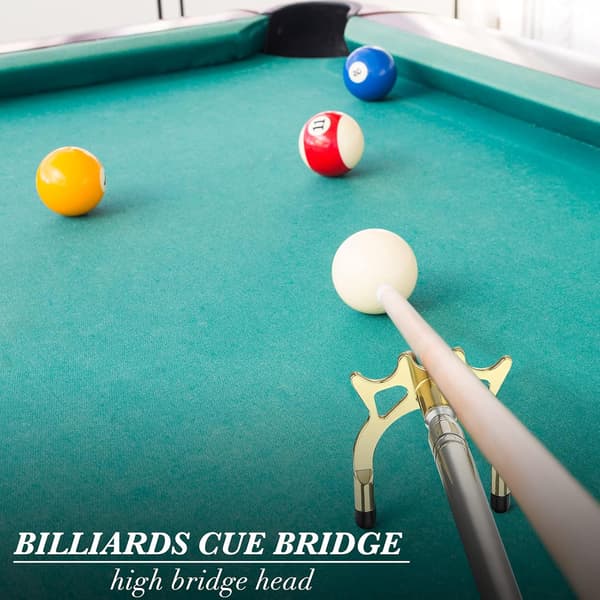 Retractable Snooker Pool Bridge Stick Pool Table Accessories Retractable Billiards Cue Rest with Remova