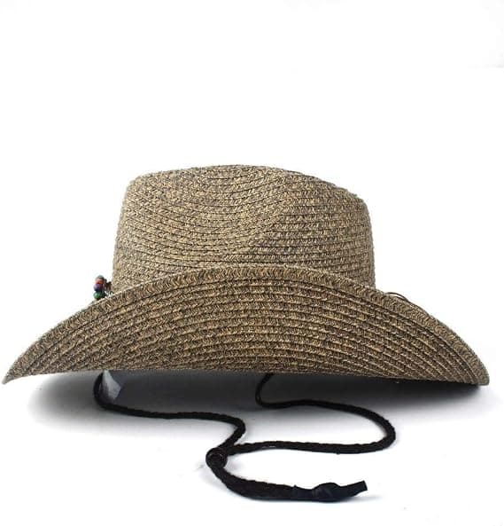Hatter Wingback Hat og Cowboyhatter, Halm Kvinner Hul Vestlig Co