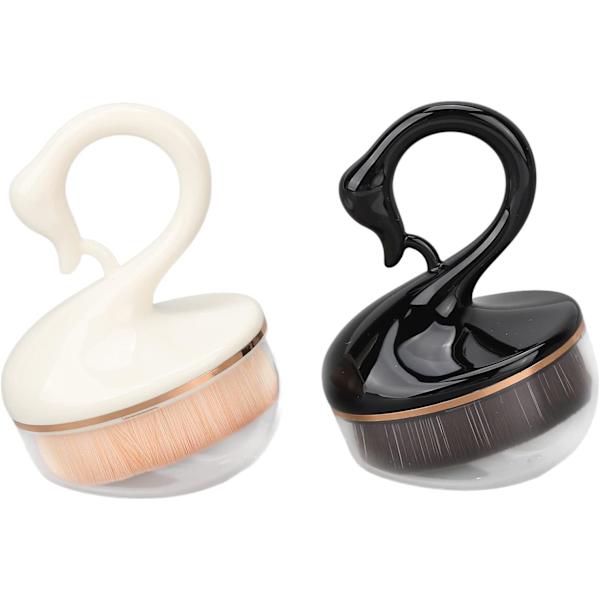 2-pack Nageldammbortar för Hemma & Salong - Mjuka Borst, Bärbar, Nagelpuderrengöring A