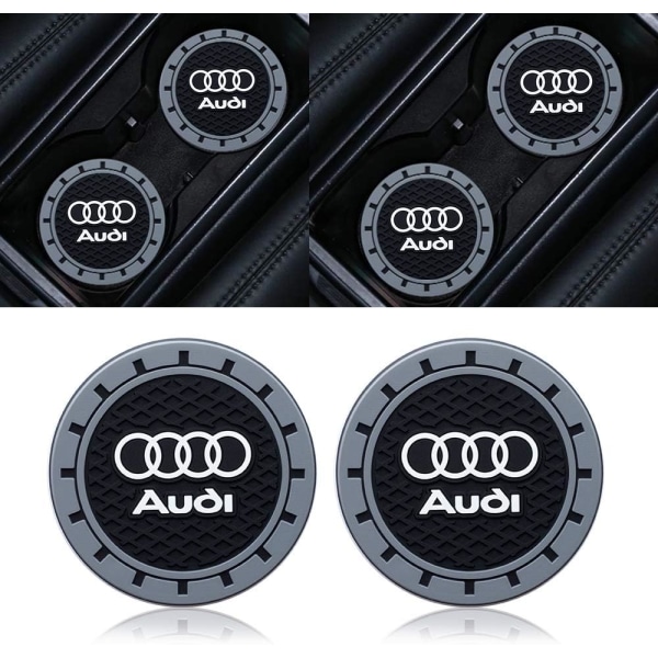 Kopholder til bil til Audi A1 A3 RS3 A4 A5 A6 A7 RS7 A8 Q3 Q5 Q7 R8-serien, skridsikker kopholder C