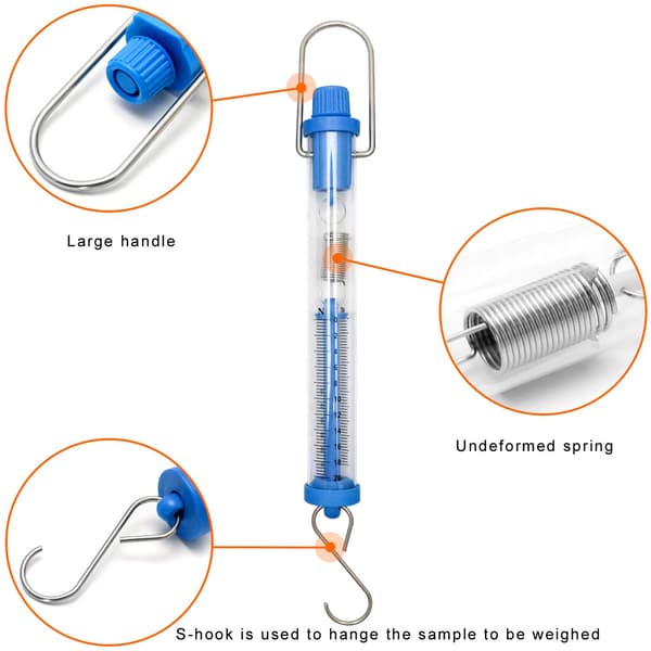 Dynamometer Set, för fysikaliska experiment, 1N, 5N, 10N, 20N, 30N