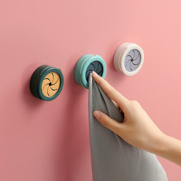 Blå 4 stk. Universal Håndklædeholder Gratis Flush Køkken Klud Stopp