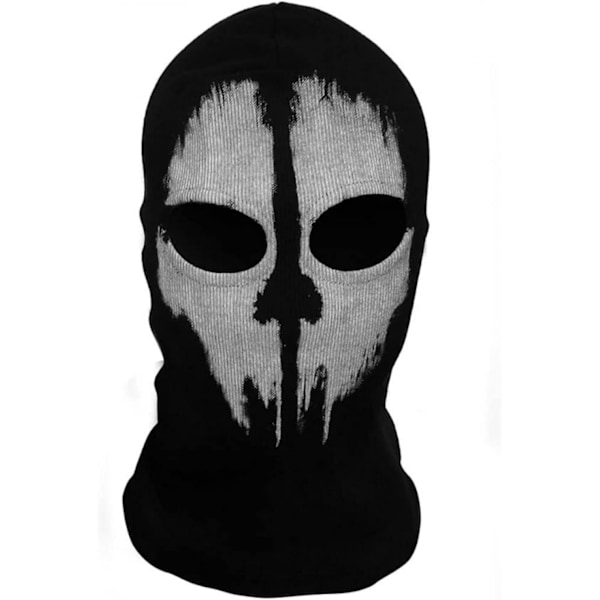 Unisex Ghost Print Stocking Mask Good for War Game Halloween Cosplay