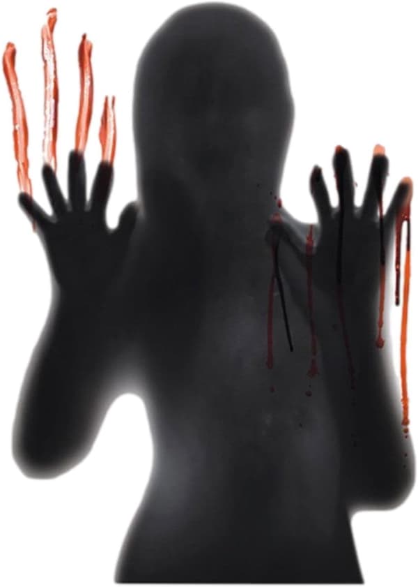 Fönsterdekaler Blodiga Blodiga Händer Dekaler Halloween Skräck Foo