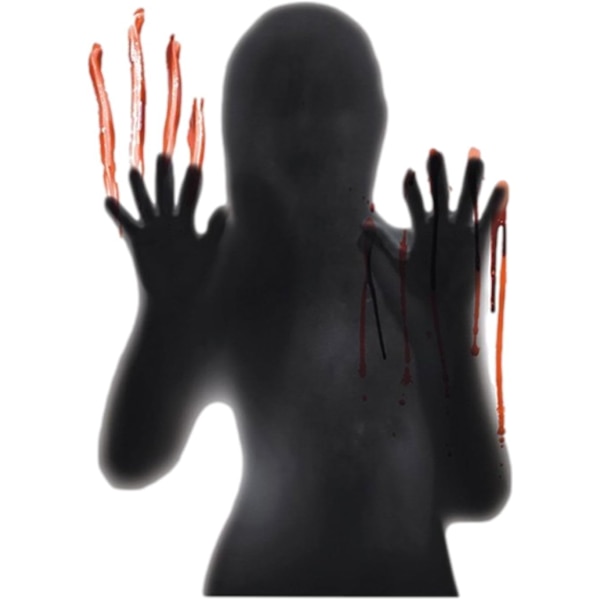 Vindueklistermærker Blodige Blodige Hænder Klistermærker Halloween Horror Foo