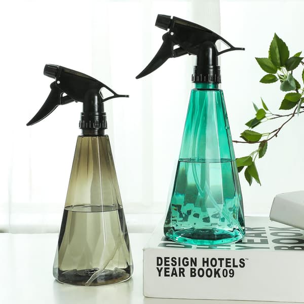 2-pack 500 ml tomma sprayflaskor med justerbart sprayhuvud för