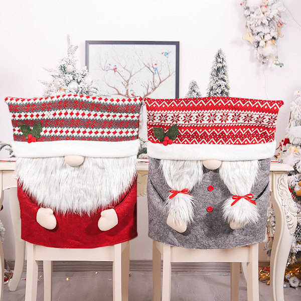 2 stycken julstolsöverdrag, storlek 3 C