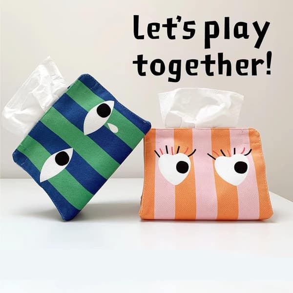 2 sæt tissues kube boks, tissue boks holder, dekorative ansigtsnapk
