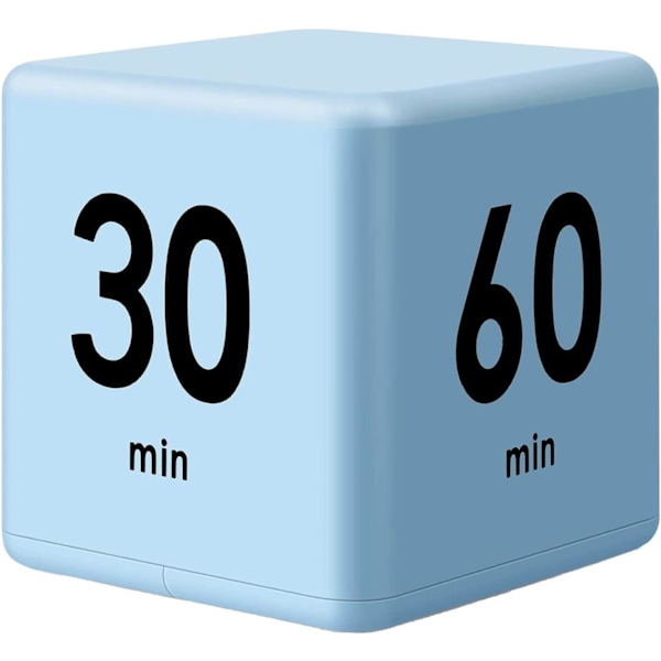 Rubiks terning timer - blå, 15-20-30-60 minutter