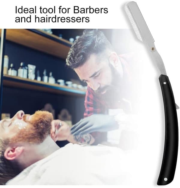 Bærbar rustfri barberkniv i rustfrit stål, barberkniv