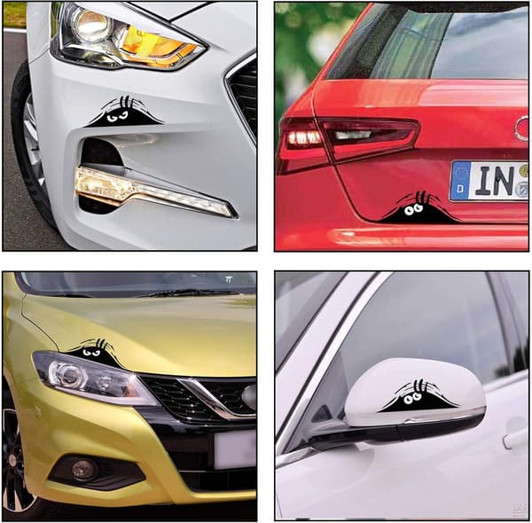 2 Stycken Tittande Monster Läskiga Ögon Bildekal Pe
