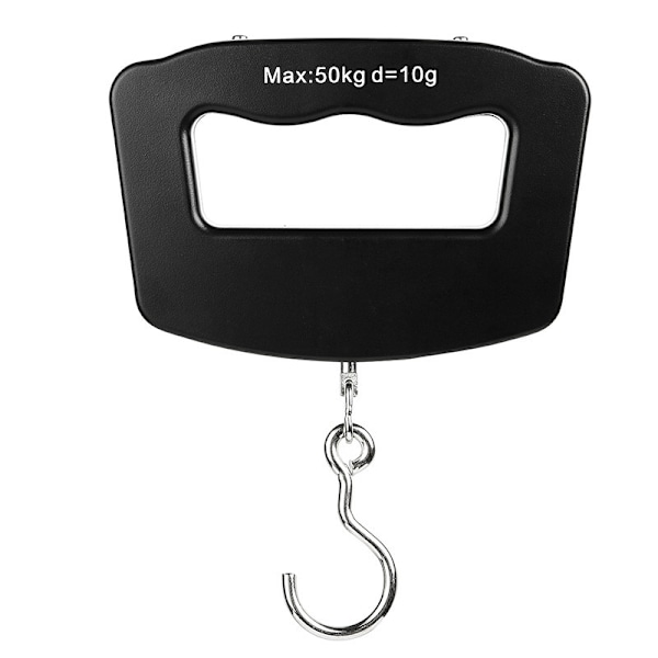 Hængende digital vægt - 50kg Sort