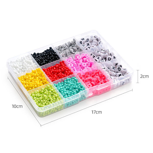 3750 stk. bogstavperler, perler til smykkefremstilling, perler til armbåndsfremstilling