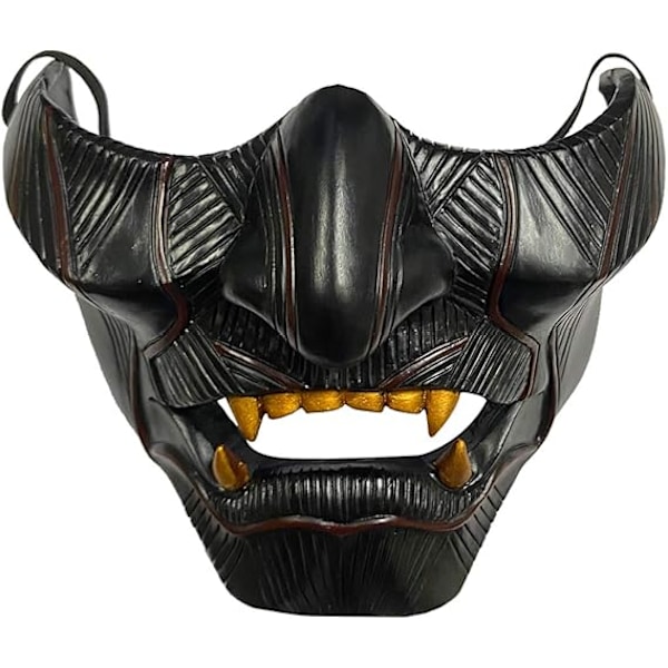 Ghost Mask från Tsushima Jin Sakai Cosplay Halv Ansikte Resin Samurai Krigare