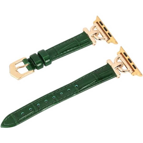 Grønn Kompatibel med Apple Watch Band 42 mm 44 mm 45 mm, D-formet M