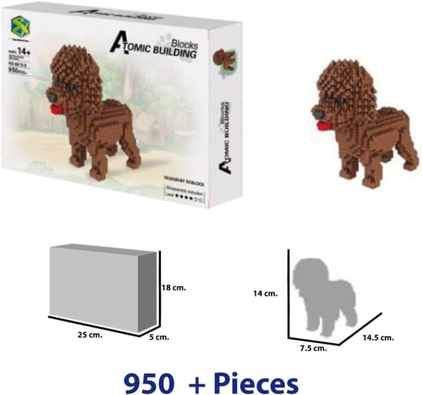 （Julegave）Figur å sette sammen med nanoblocks (stil 4)