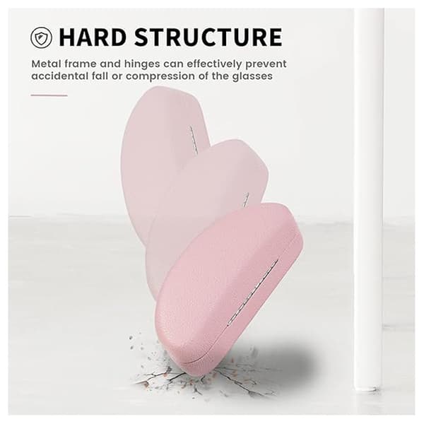 Hård solglasögonfodral (rosa), Klassiskt stort solglasögonfodral