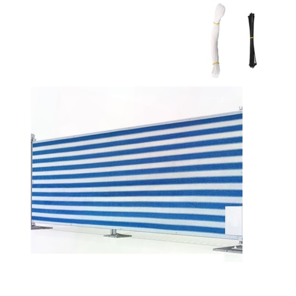 90 x 500 cm (sininen), pystysuora rullamarkiisi parvekkeelle
