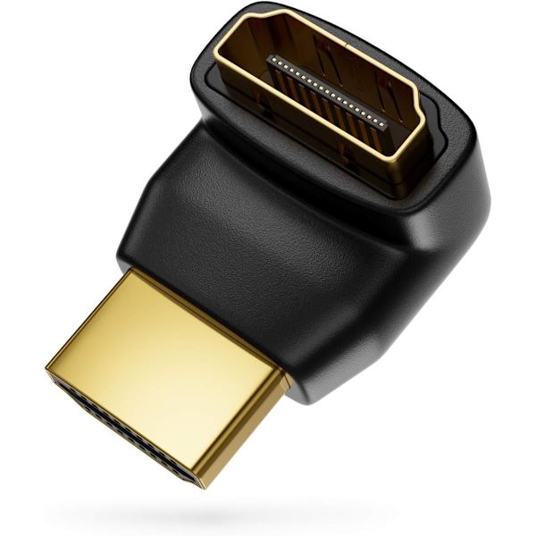 HDMI 90° HDMI-vinkeladapter 2 stycken i set - HDMI typ A hona