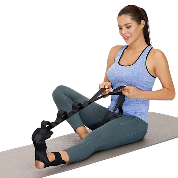 Yogastrækbånd med netpose, elastisk ankelligamentstræk
