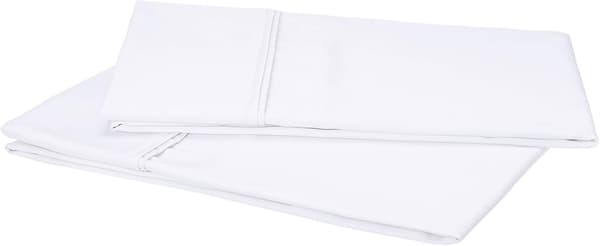 2-pack Krypterad Tjock Kuddfodral Ren Vit 48x74cm