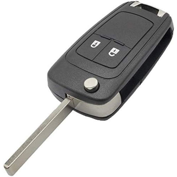 2 knappers fjernkontroll nøkkel blank for Opel Vauxhall Zafira E
