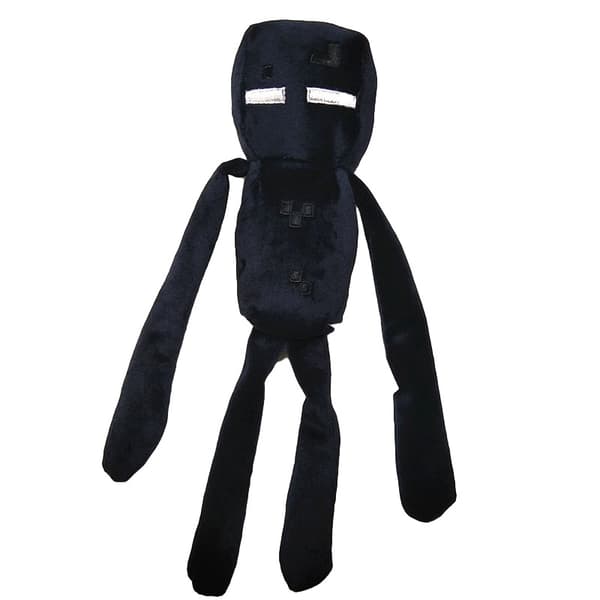 Creeper-pehmolelut (7,5 tuumaa) ja Enderman-pehmolelut (10,2 tuumaa), musta Creeper ja