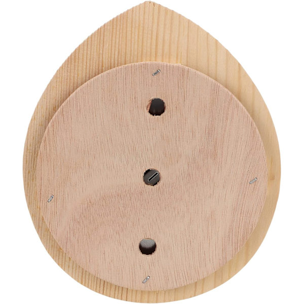 Sauna termo-hygrometer, dråbeformet træ 2 i 1 termometer hygrometer