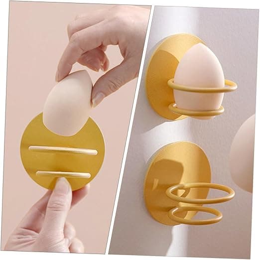2 stk. Beauty Egg Holder Sponge Egg Oppbevaringskrok Reiseetui Vær