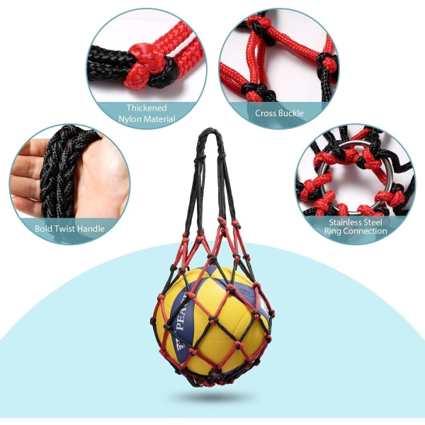 2 stk - Ballongpose Stor Meshpose for Folding Nylon Nettpose Oppbevaring Slitesterk Gjenbrukbar G