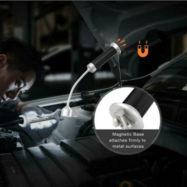 LED Grilllampa - 2-pack - Magnetisk Bas - Rotationsbar A