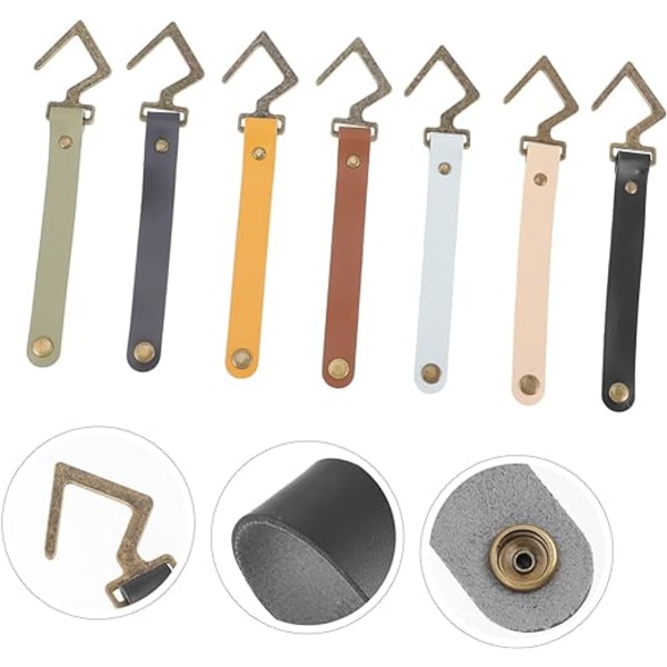 7 st Camping Metallkrok Verktyg Krokar Väggkrokar Utomhus Handdukskrokar Kökskrokar Camping Hängare Utomhus Camping Krokar Men