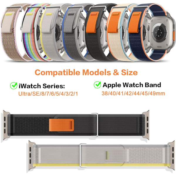 Sand Pink Loop kompatibel med Apple Watch Ultra 49mm 45mm 44mm 4