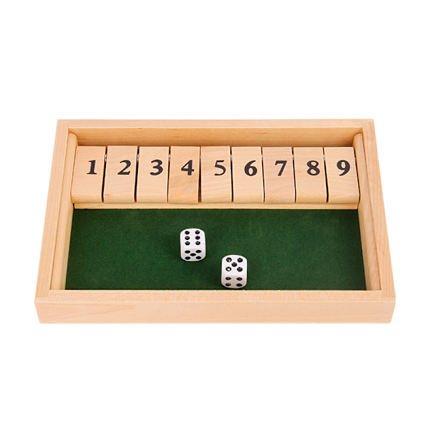 Klassiskt träbrädespel - Tärningsspel - Familjespel - Resor