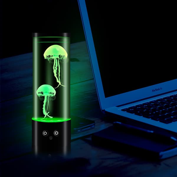 Lava Akvarium Maneter Lampe - LED Maneter Nattelys med 16 C