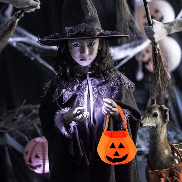 Gresskar Halloween non-woven stereoskopisk gresskar håndveske for barn Sugar Liang gavepose trollmann Gh