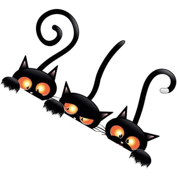 Bilsticker, katter klistremerke for bil reflekterende klistremerker katt klistremerke